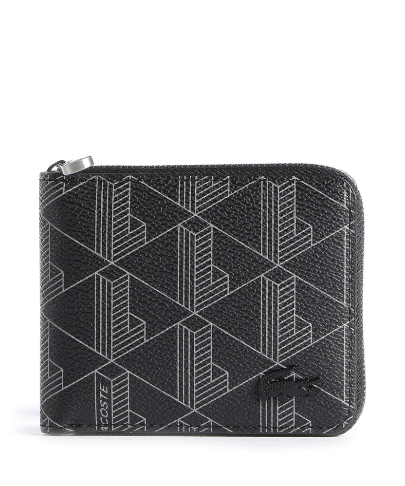 Lacoste The Blend Wallet allover monogram/noir/gris