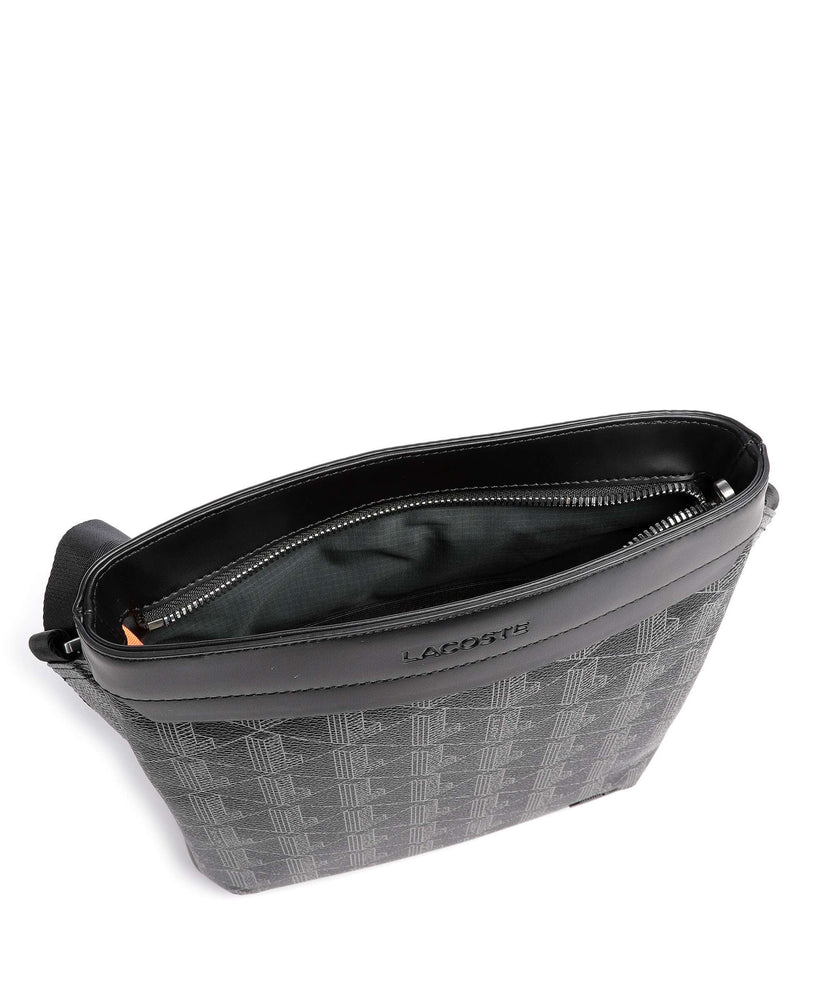 Lacoste The Blend Crossbody bag monogram noir/gris