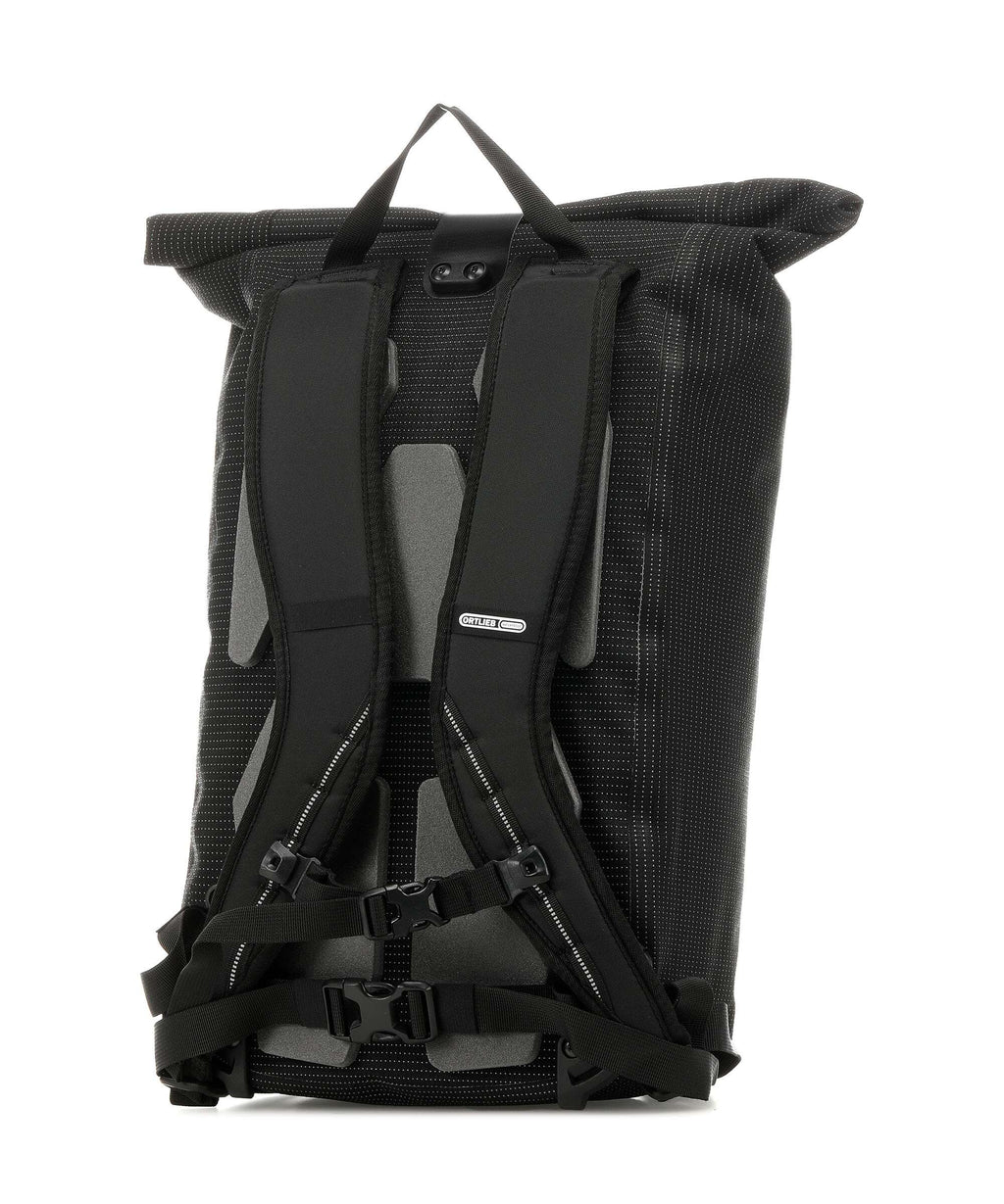 Ortlieb Velocity High Visibility 23 Rolltop backpack black reflective