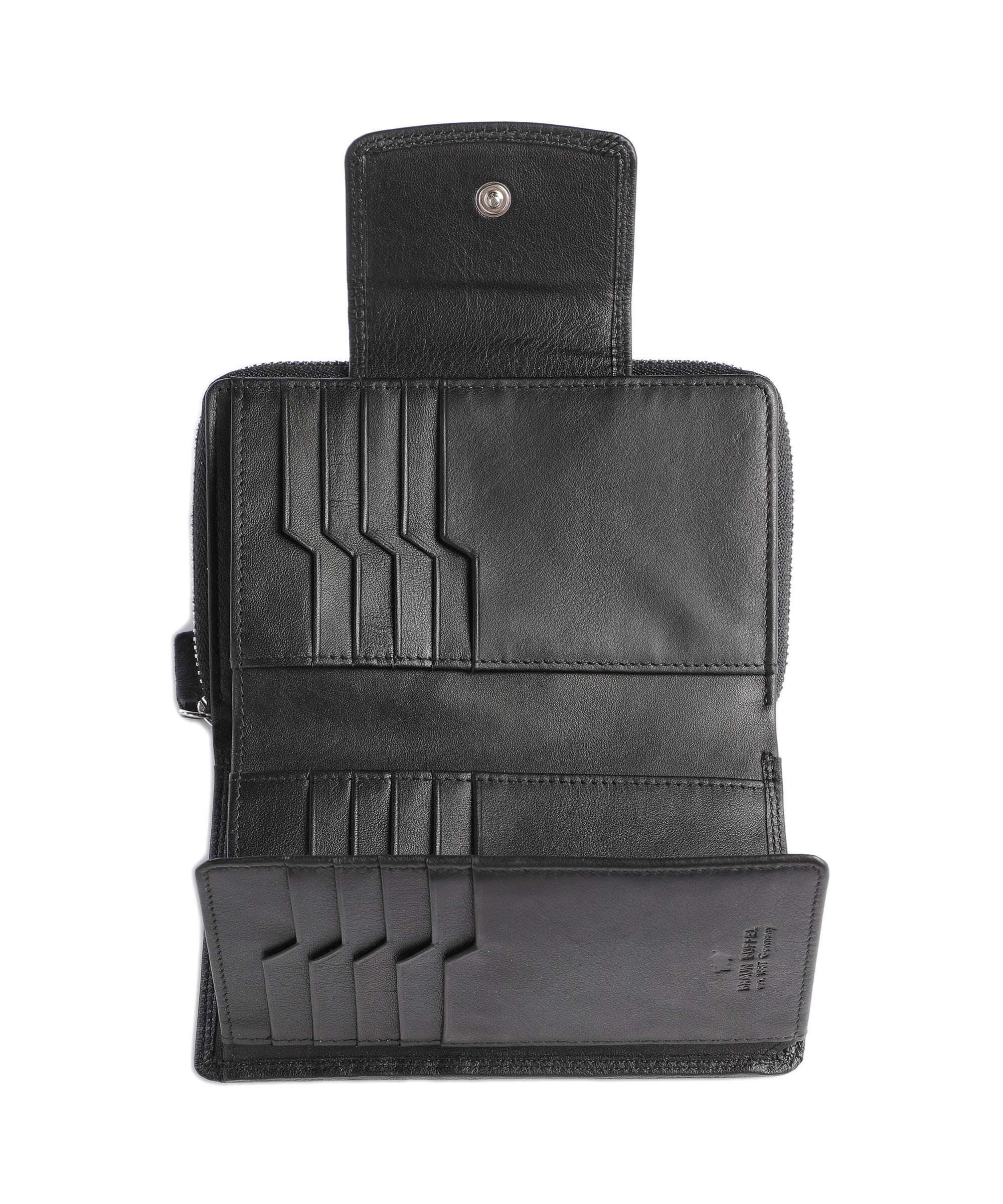 Braun Büffel Golf Secure Wallet schwarz