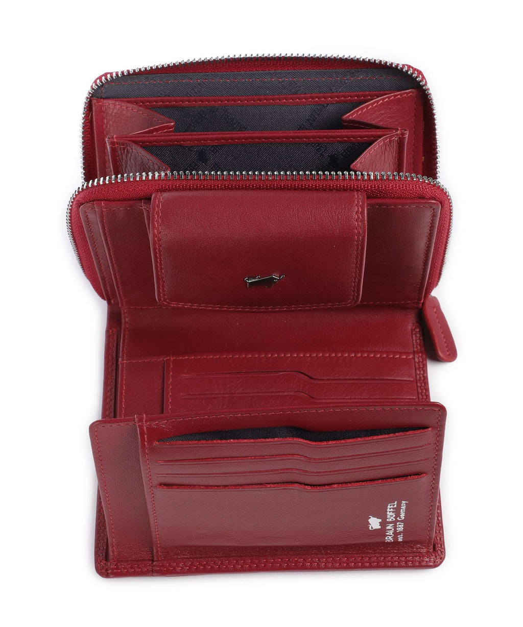 Braun Büffel Golf Wallet rot