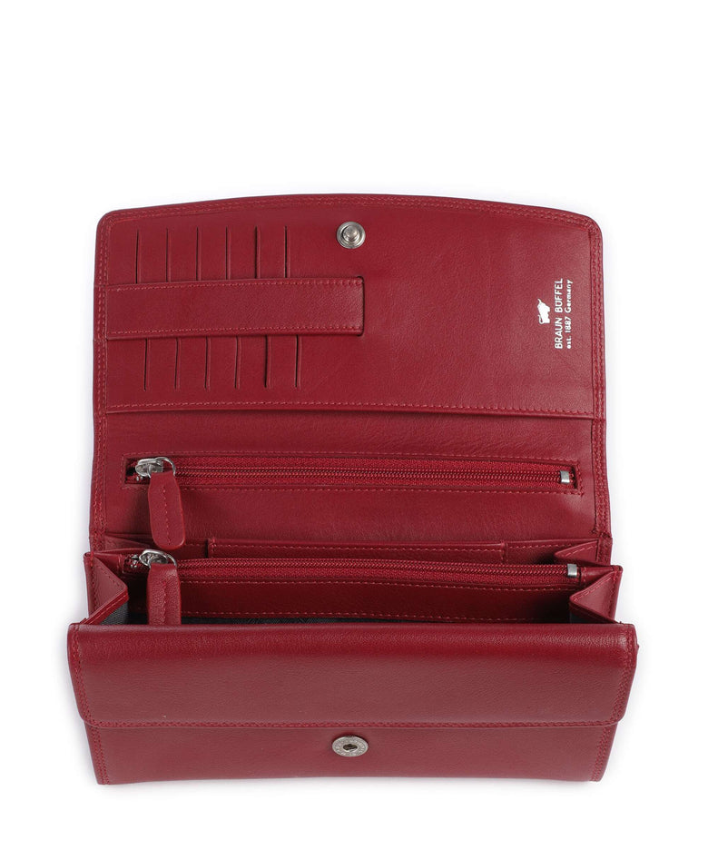 Braun Büffel Golf Wallet rot