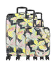 Travelite Cruise Suitcase set (4 wheels) gelbe orchidee