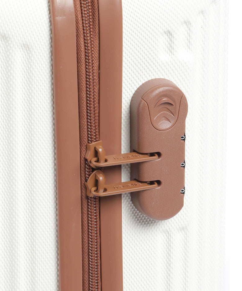 Travelite Bali Spinner (4 wheels) weiss/cognac