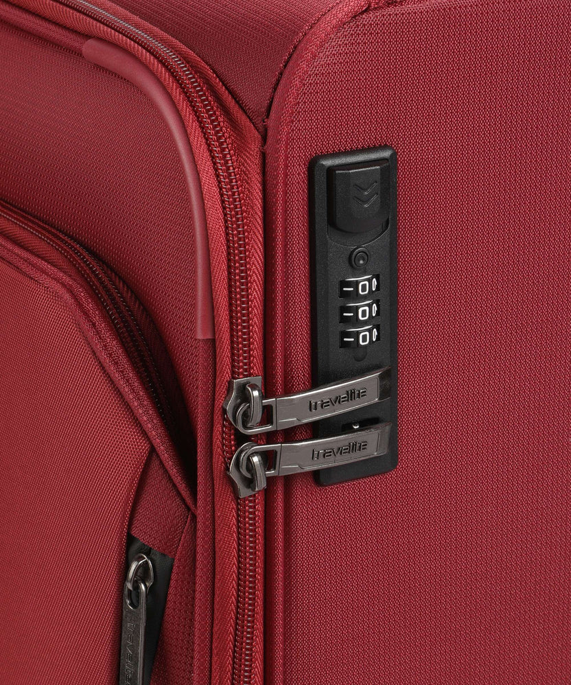 Travelite Cabin Max Spinner (4 wheels) rot