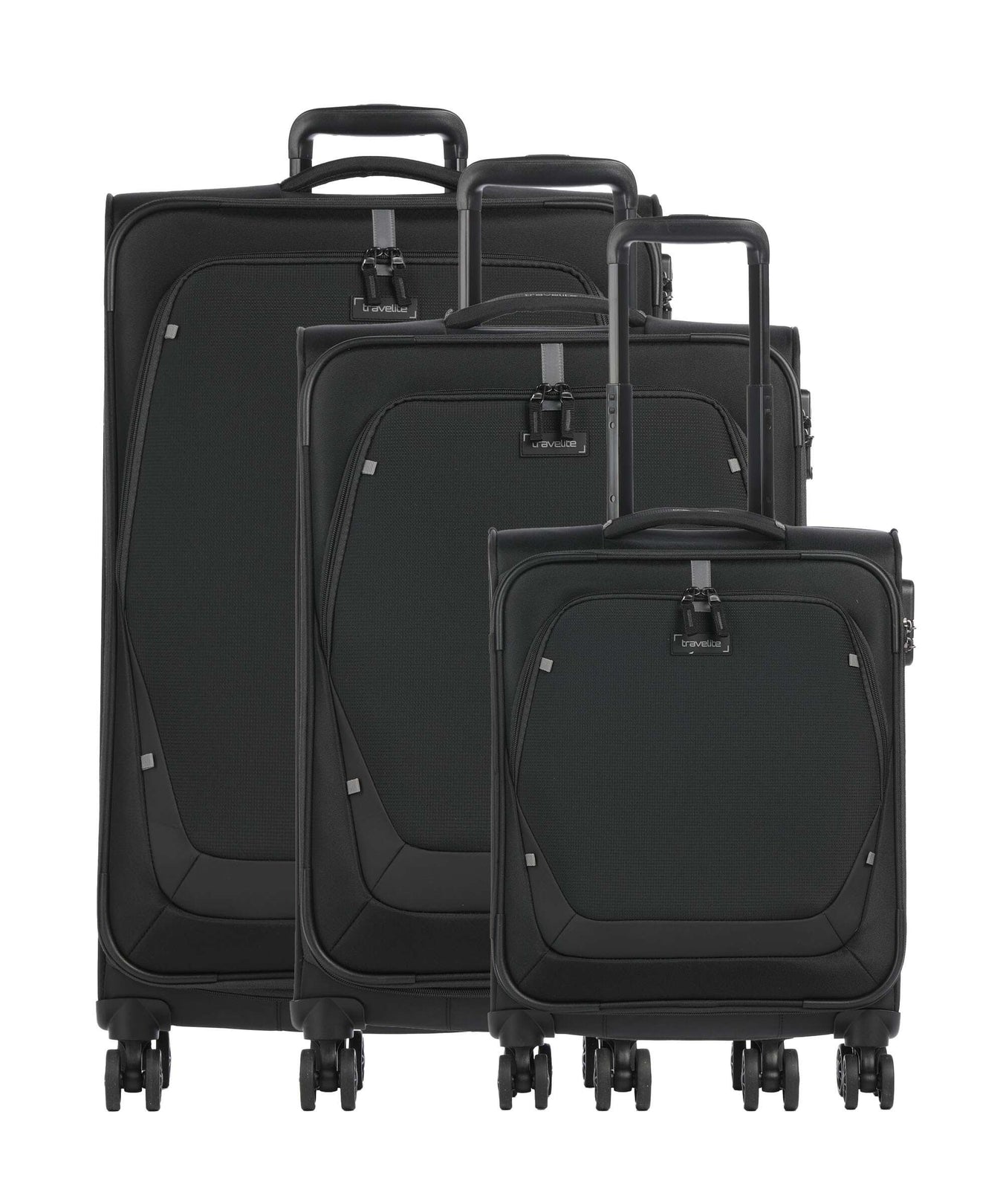 Travelite Umbria Suitcase set (4 wheels) black