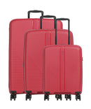Travelite Air Stripe Sada kufrů red