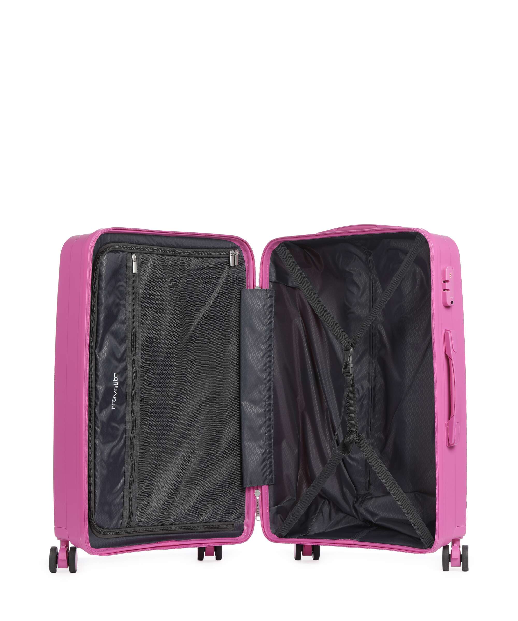 Travelite Pacific Suitcase set (4 wheels) pink