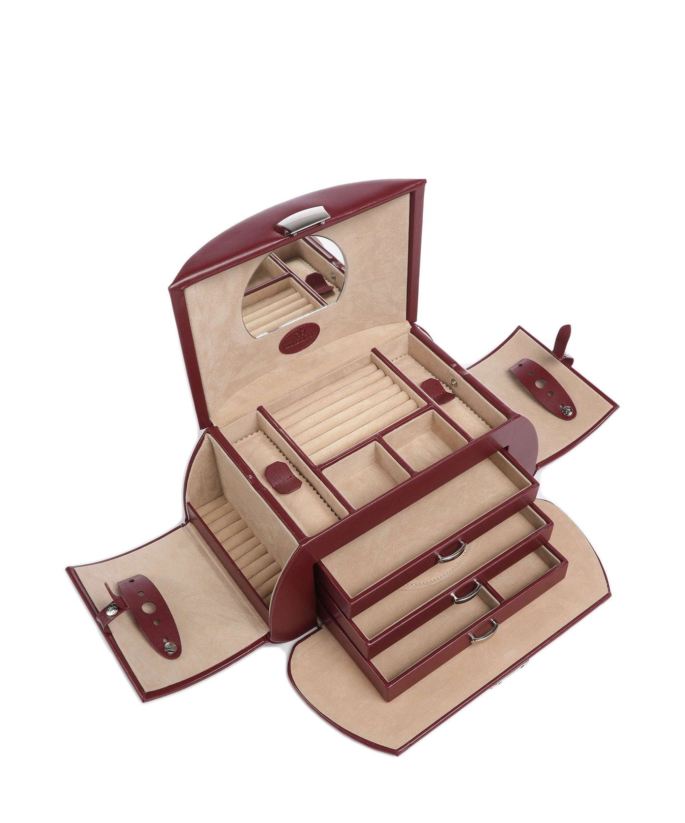 Windrose Merino 4 Etagen Jewelry box rot