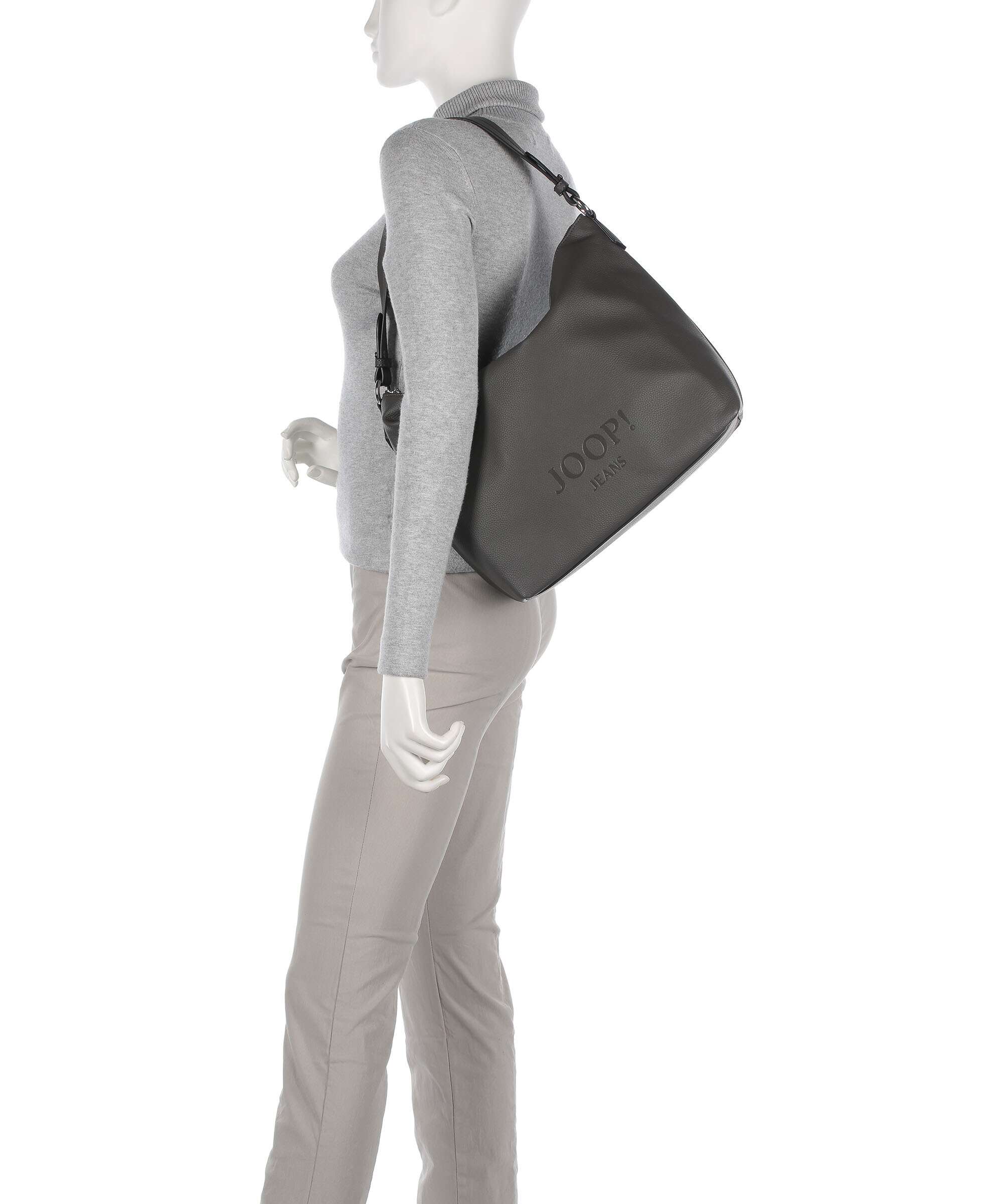 JOOP! Jeans Lettera 1.0 Dalia Hobo bag dark grey
