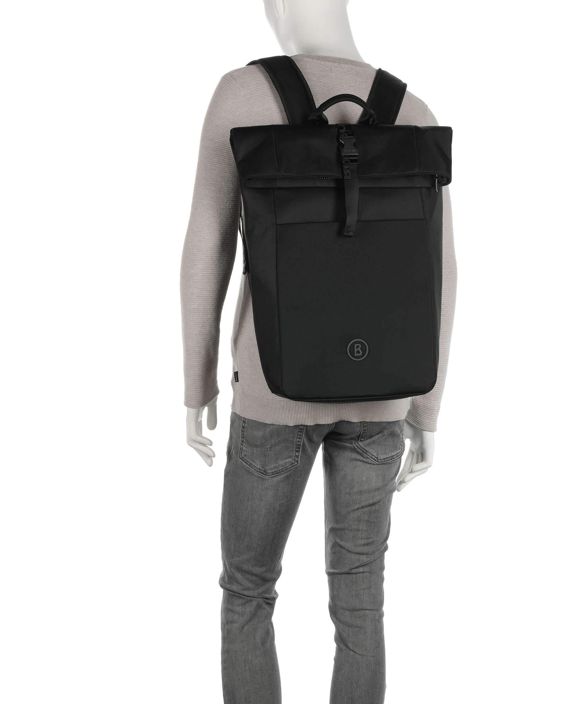 Bogner Arolla Leon Rolltop backpack black