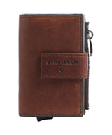 Strellson Brick Lane C-Four RFID Pouzdro na kreditní kartu dark brown