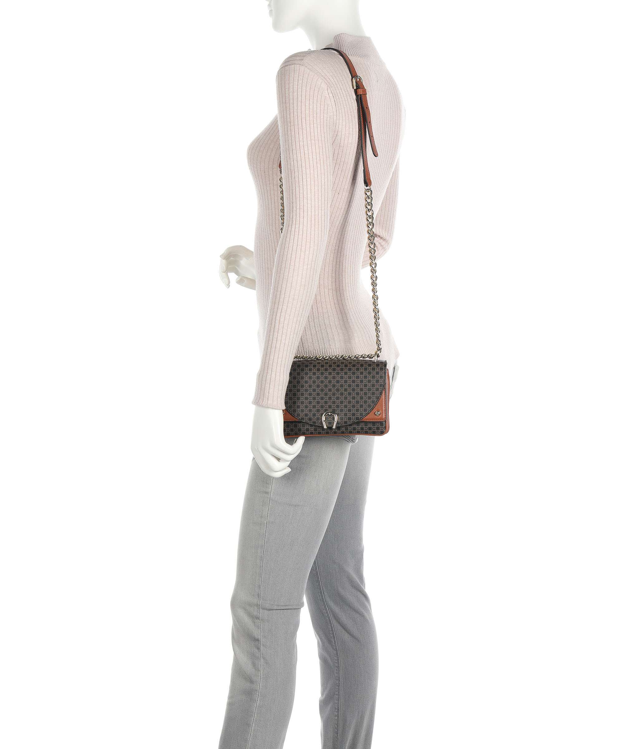 Aigner Diadora XS Shoulder bag cognac brown