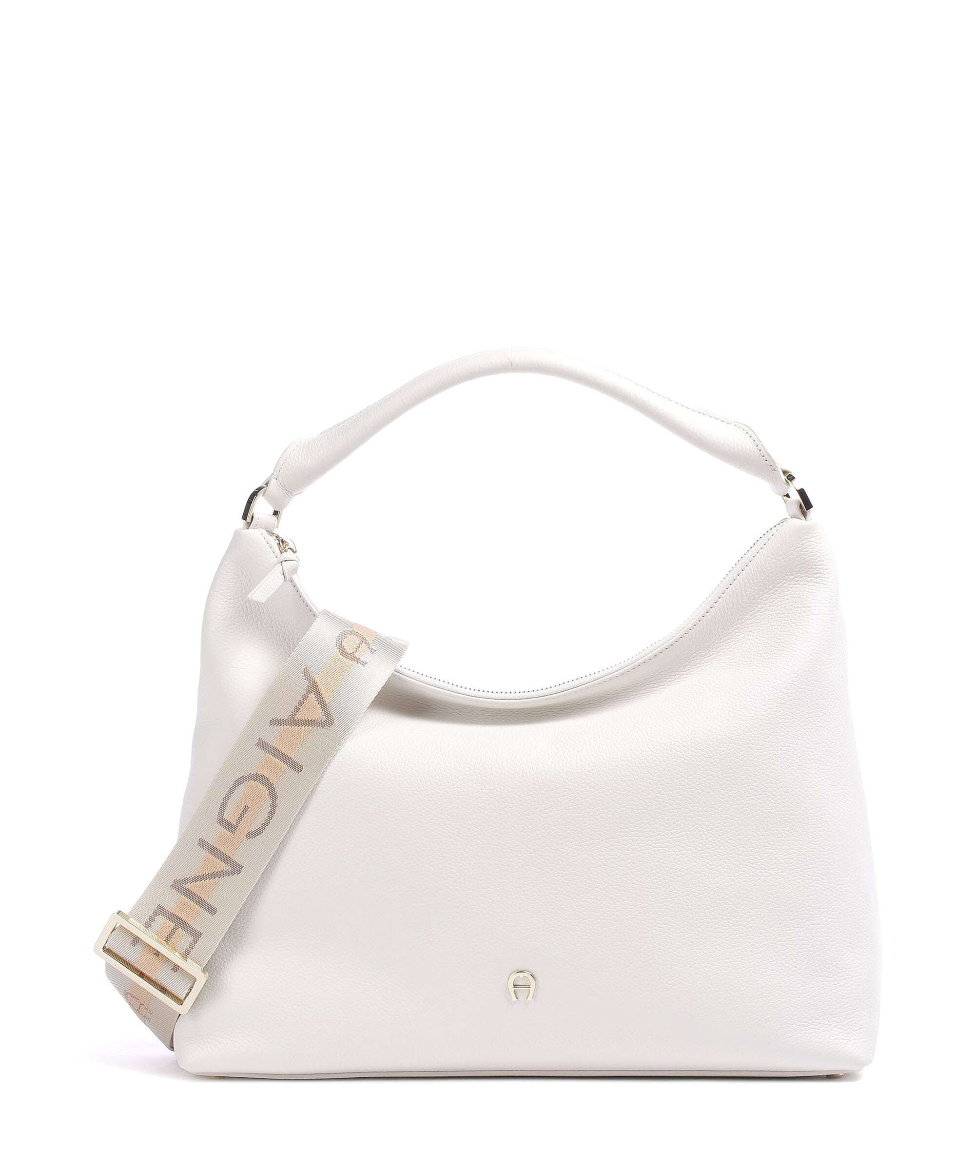 Aigner Zita M Hobo bag cotton white
