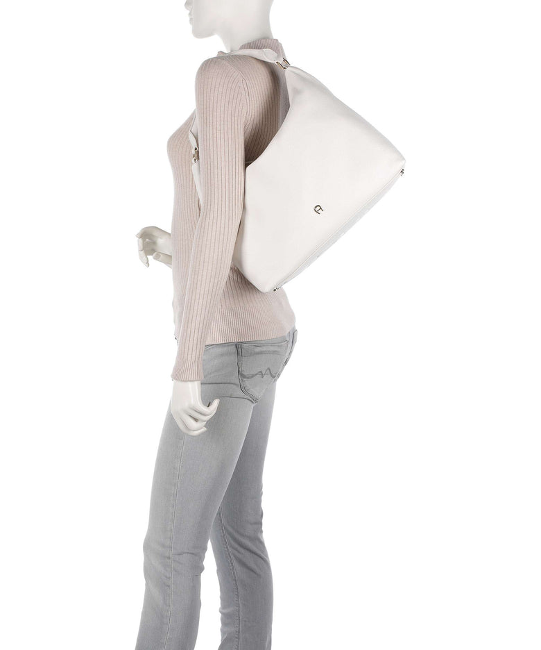 Aigner Zita M Hobo bag cotton white