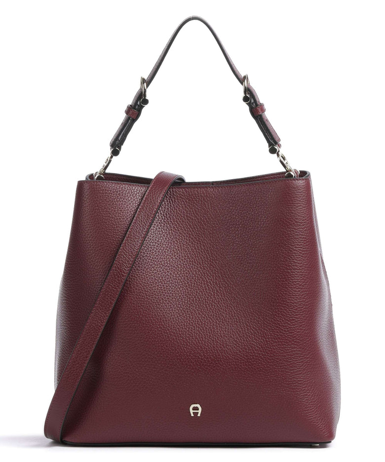 Aigner Delia M Hobo bag burgundy