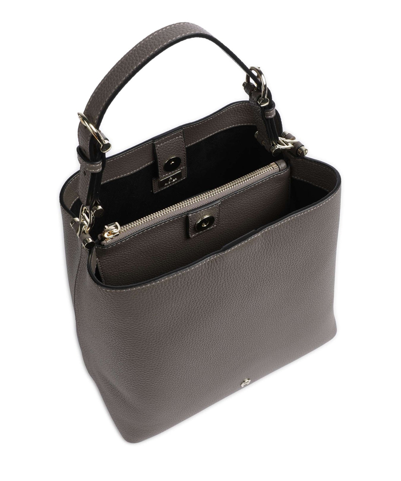 Aigner Delia M Hobo bag coal brown