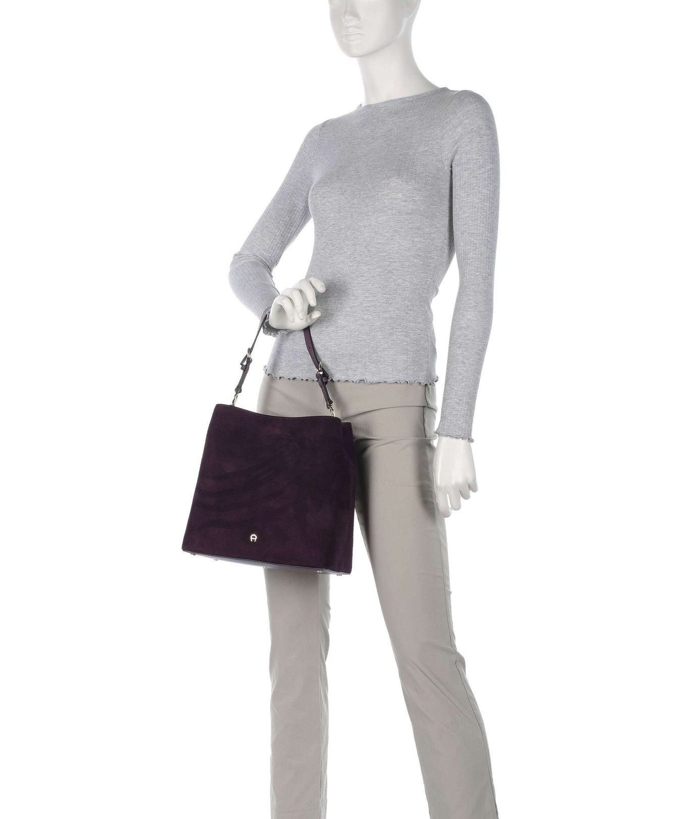 Aigner Delia M Hobo bag plum