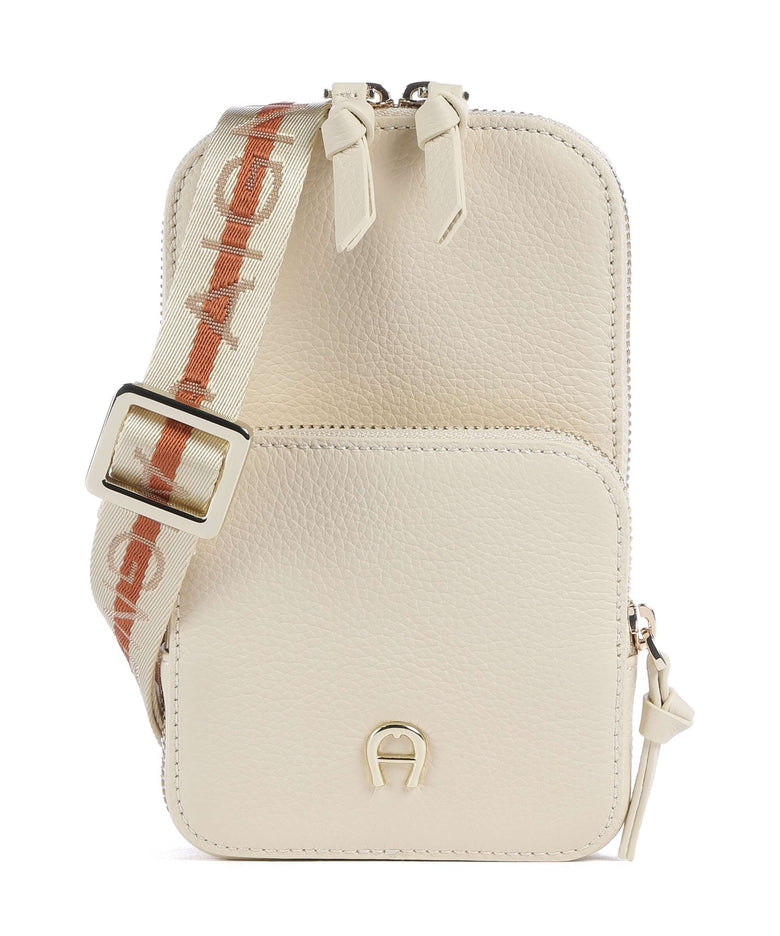 Aigner Zita Phone bag macadamia white