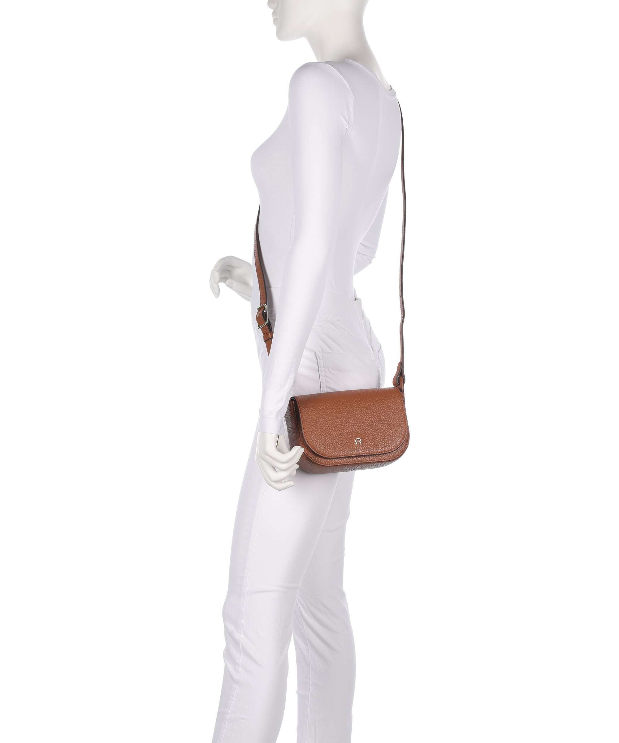 Aigner Pura S Crossbody bag cognac brown