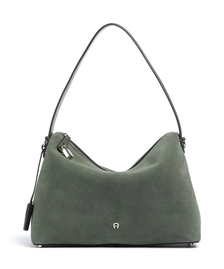 Aigner Delia M Hobo bag dark olive
