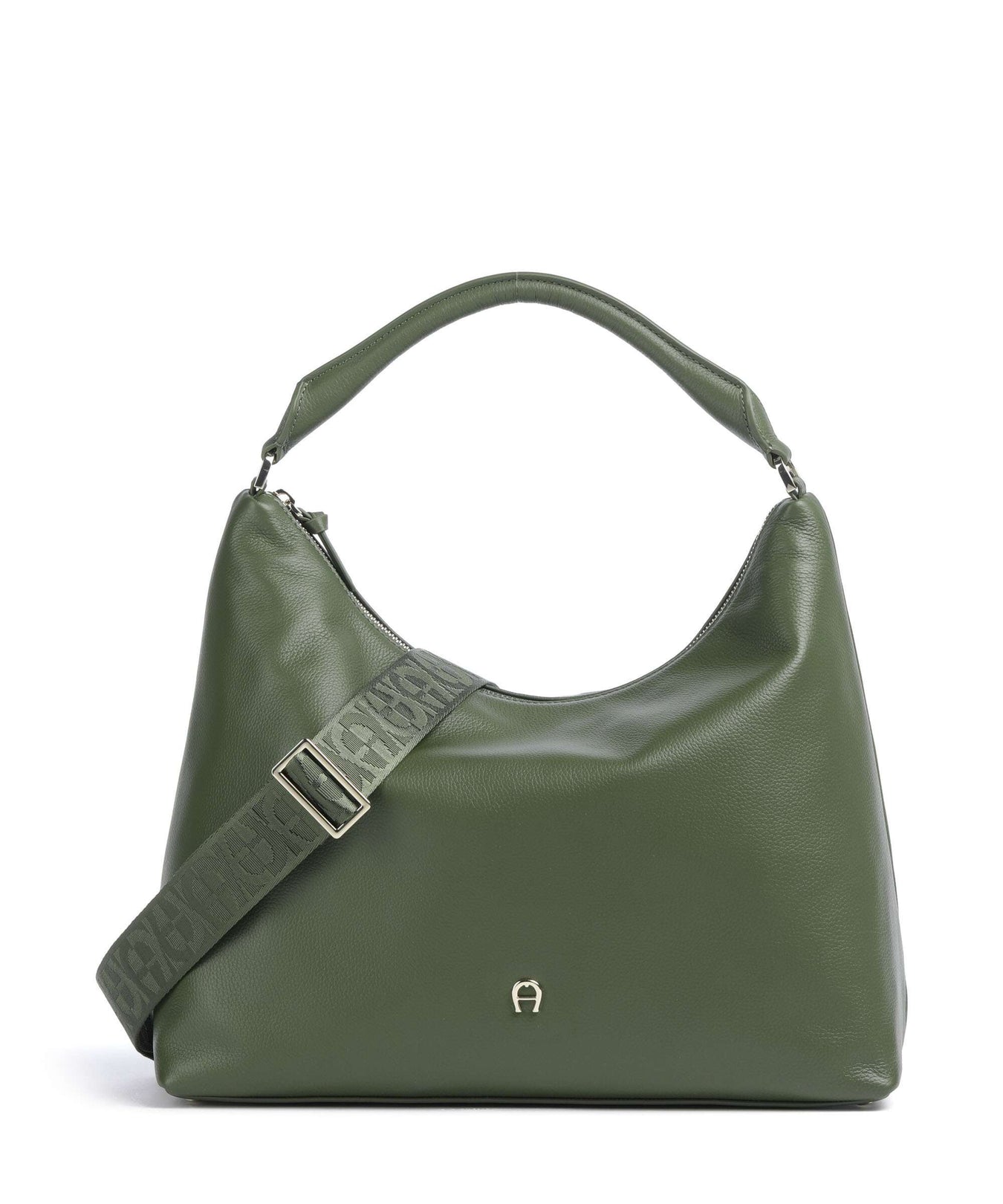Aigner Zita M Hobo bag dark olive