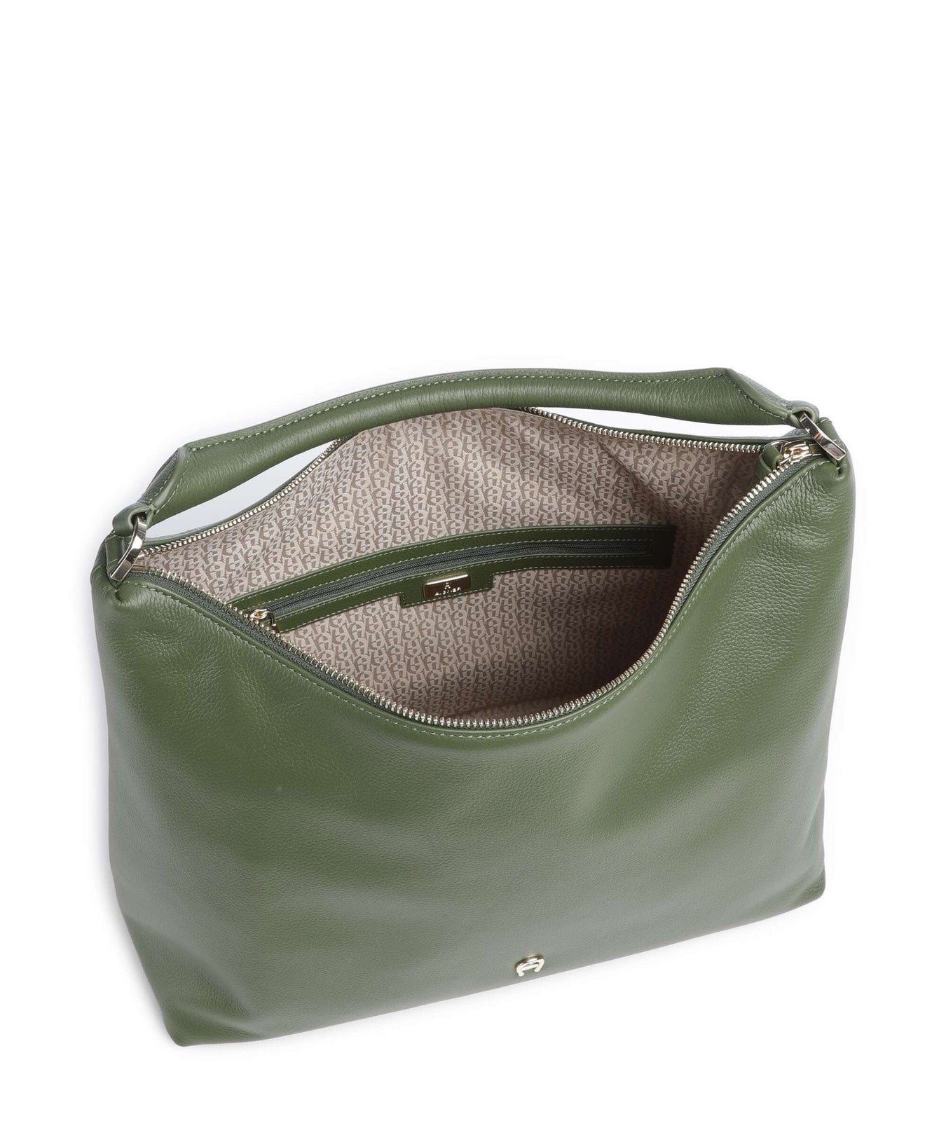 Aigner Zita M Hobo bag dark olive