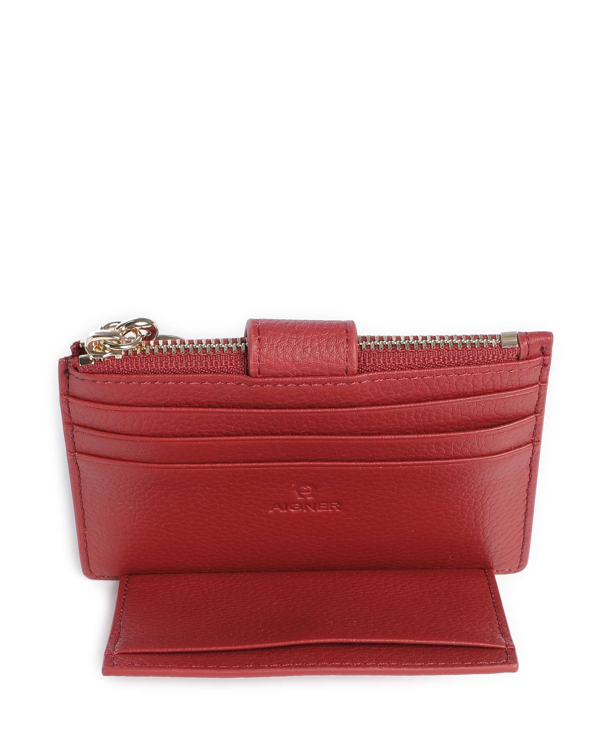 Aigner Zita Credit card holder burnt red