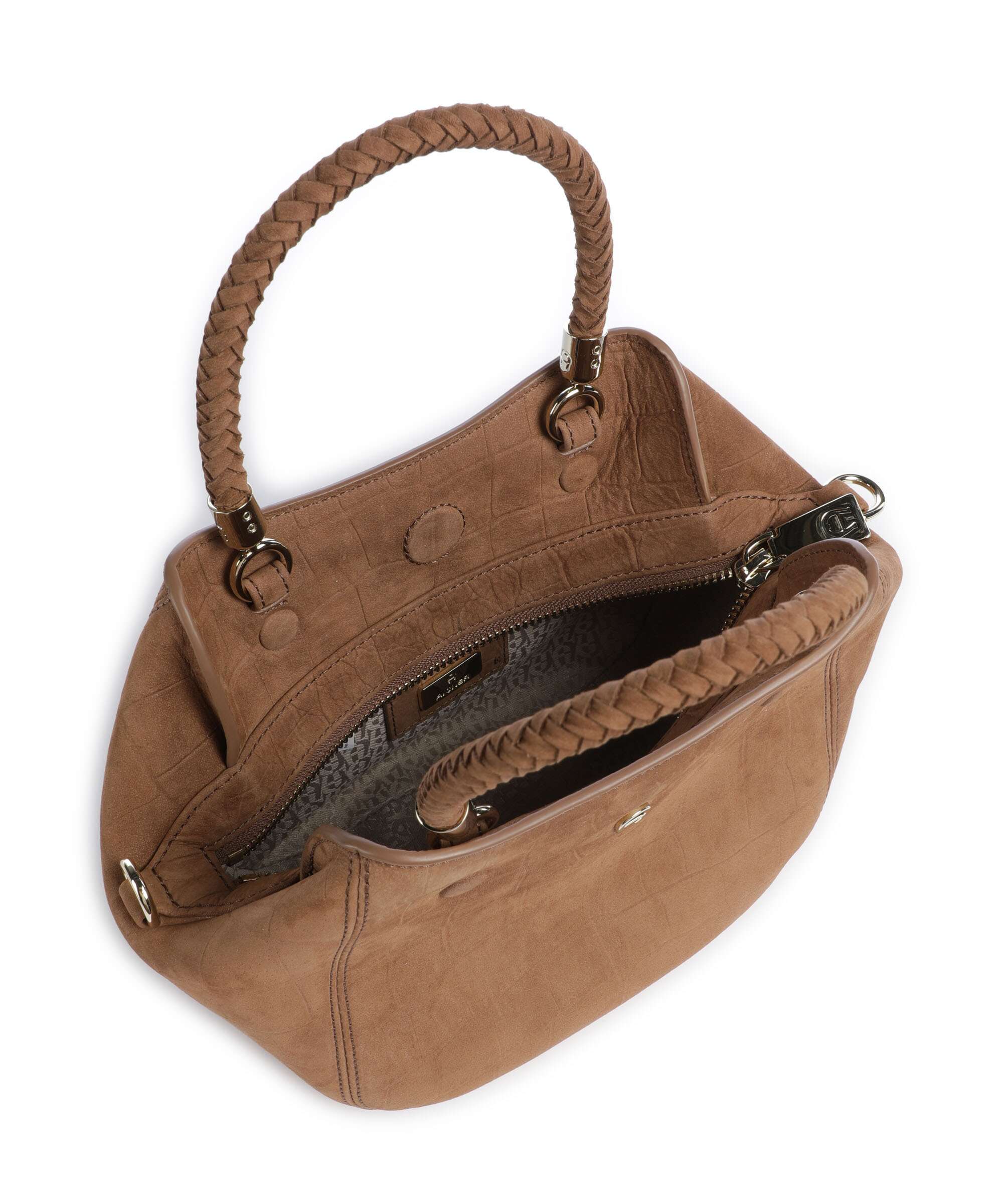 Aigner Carré Soft S Handbag saddle brown