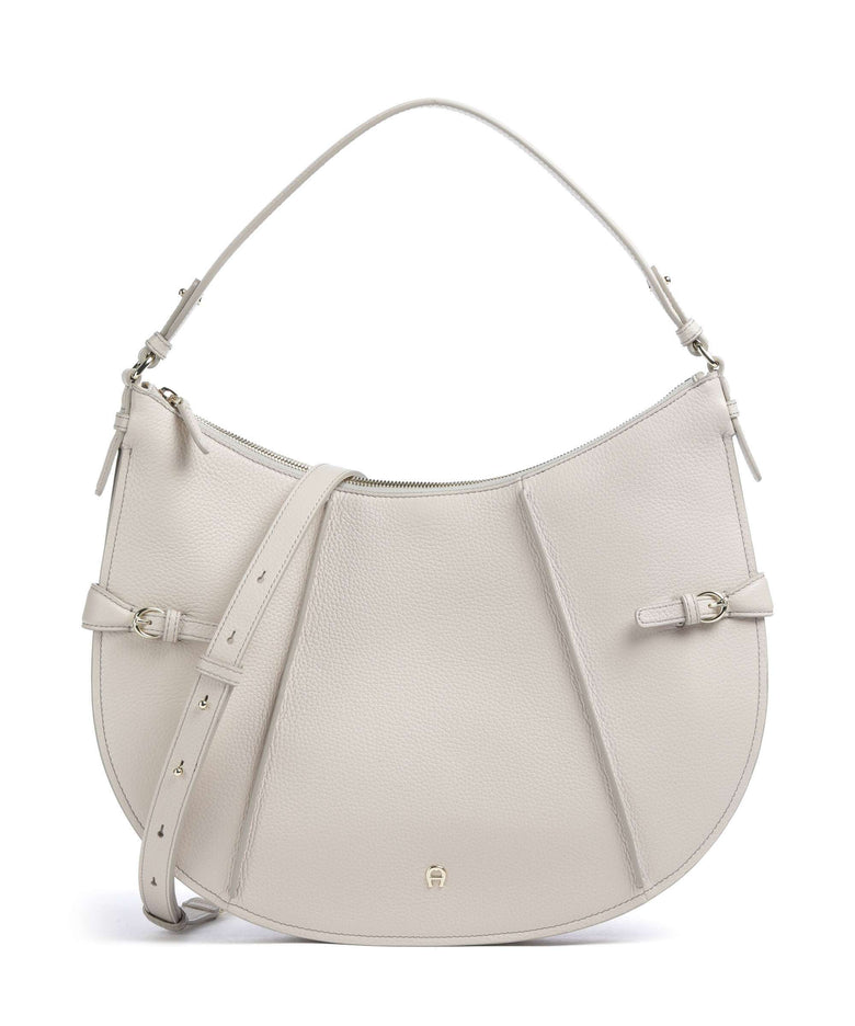 Aigner Cavallo M Hobo bag fog beige