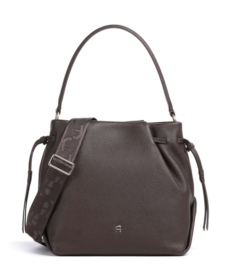 Aigner Paola M Bucket bag soil brown