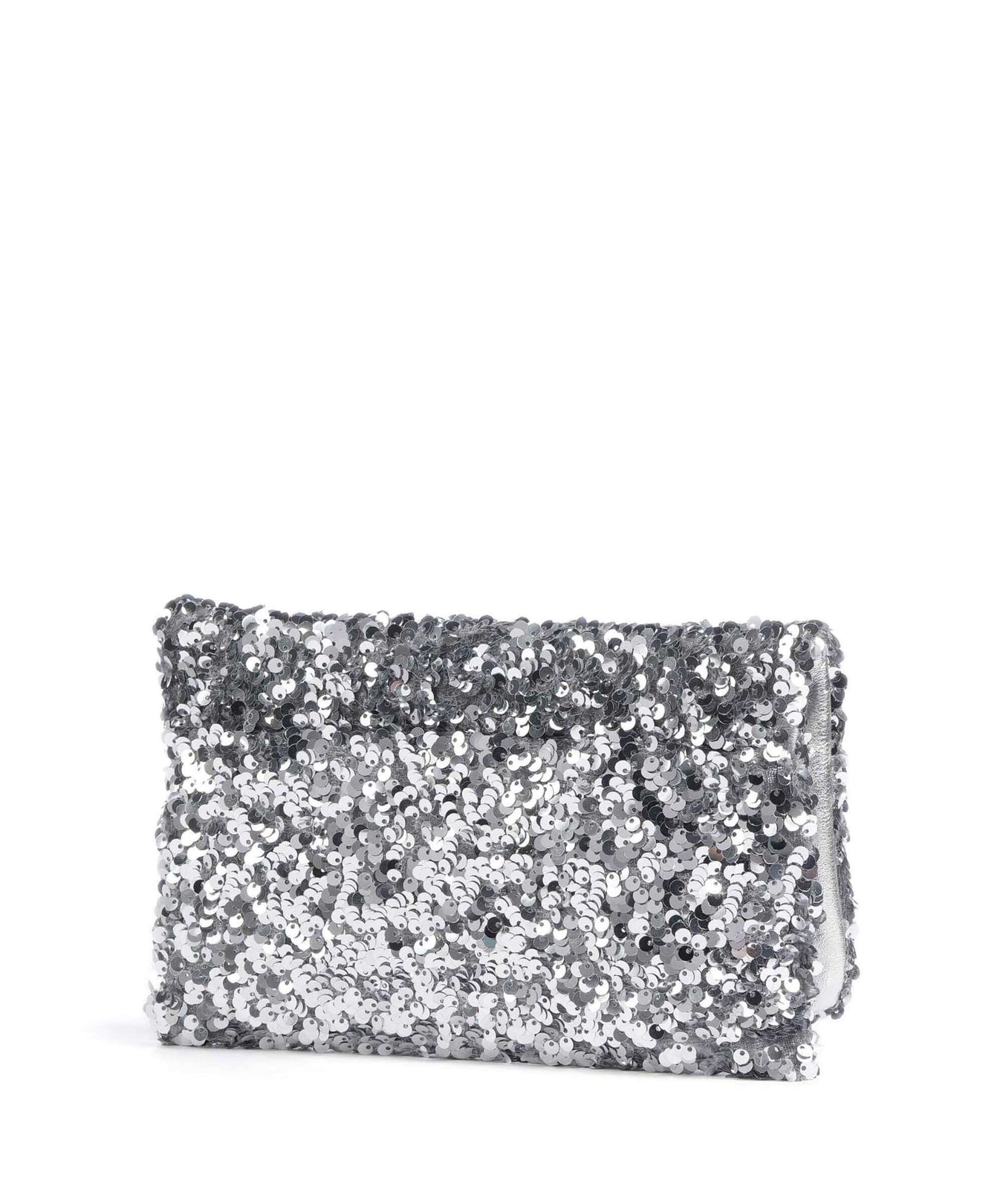 Abro Sequins Clutch bag silver