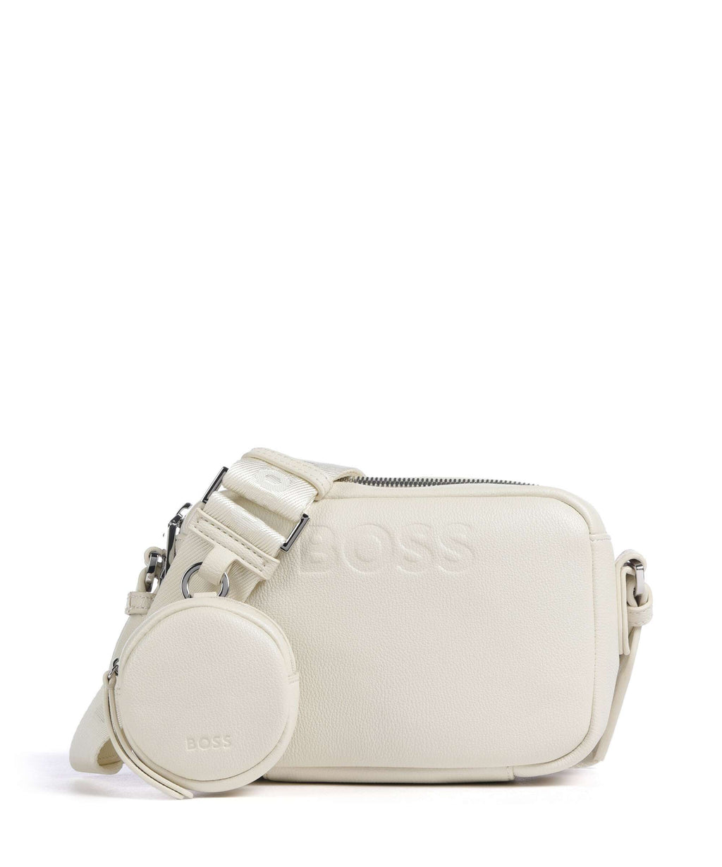 BOSS Addison Crossbody bag open white