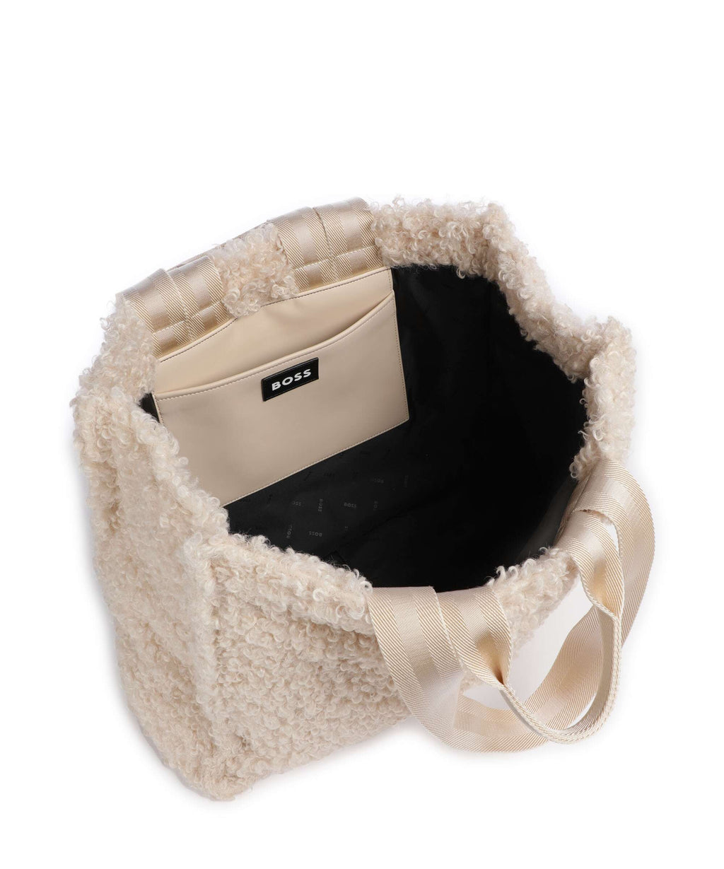 BOSS Deva Tote bag light beige