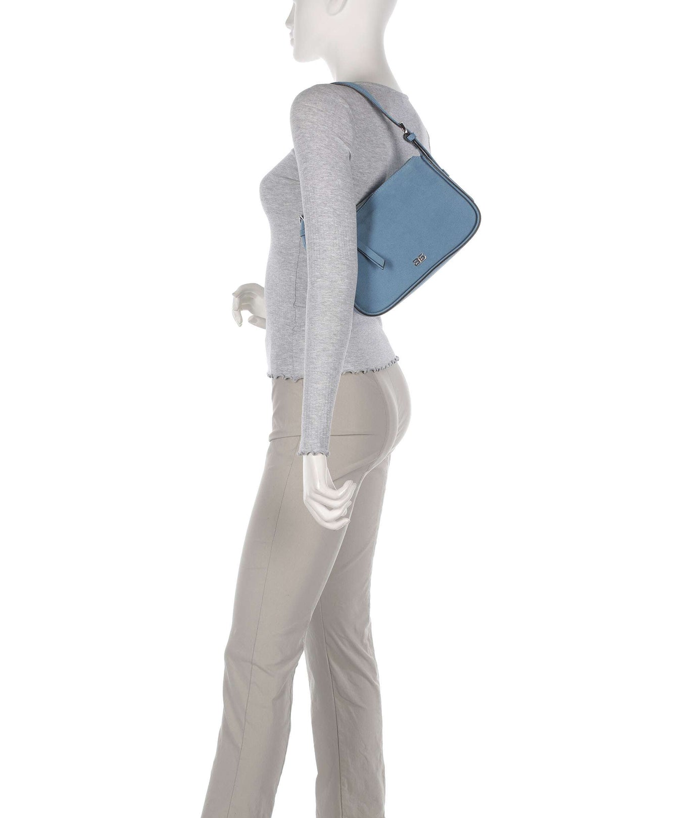 Abro Suede Best Friend Shoulder bag blue