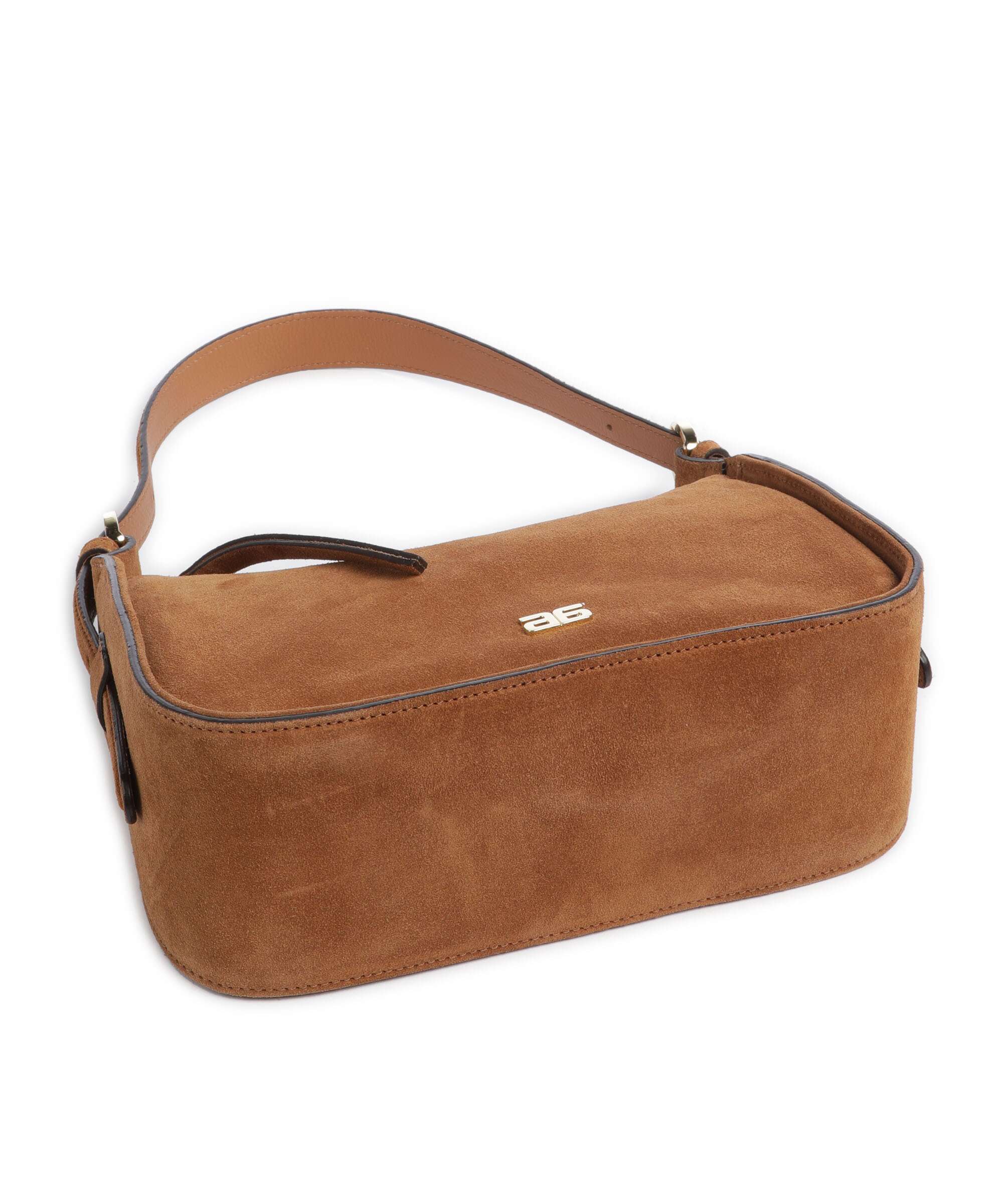 Abro Suede Best Friend Shoulder bag cuoio