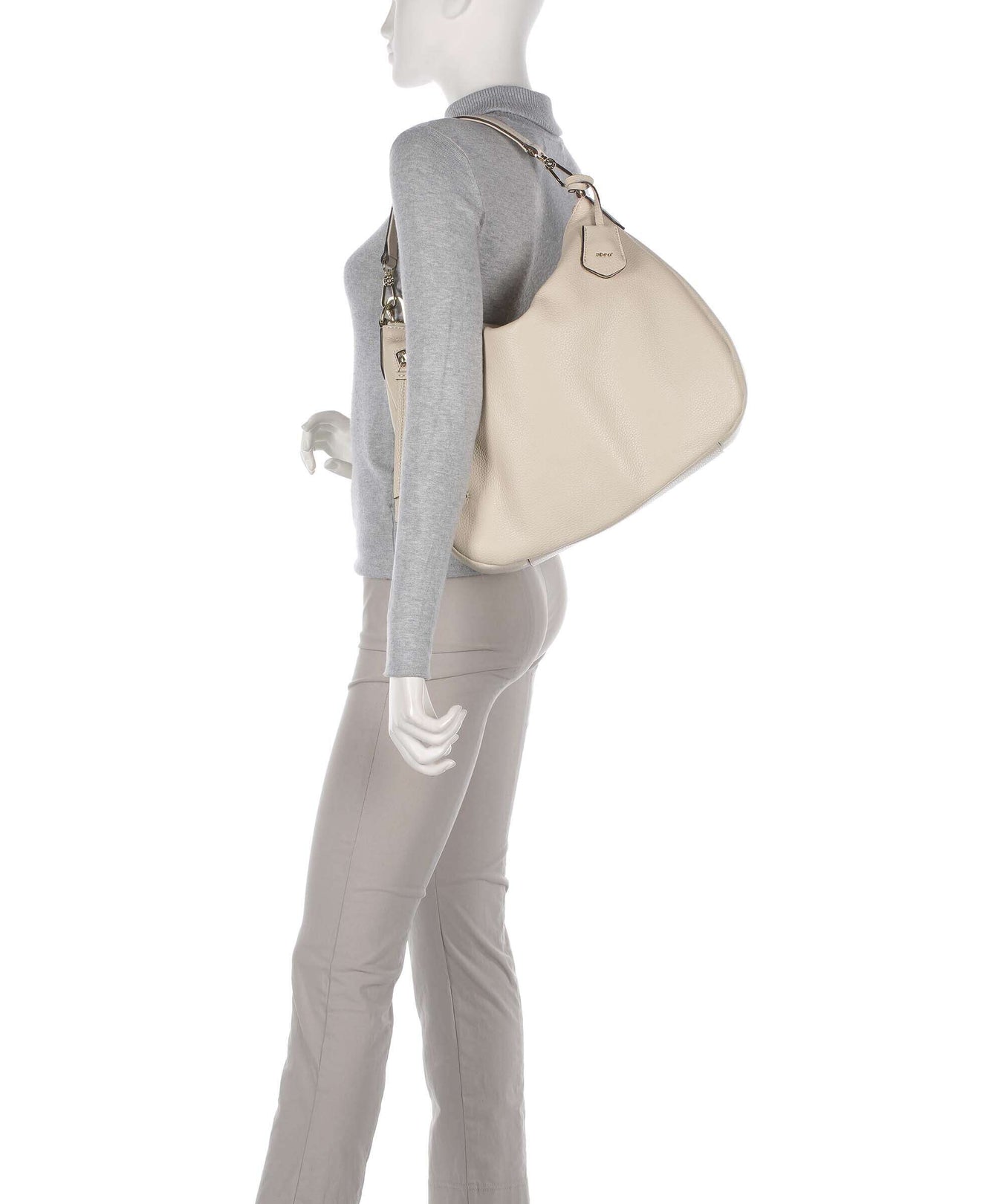Abro Adria Juna Hobo bag beige