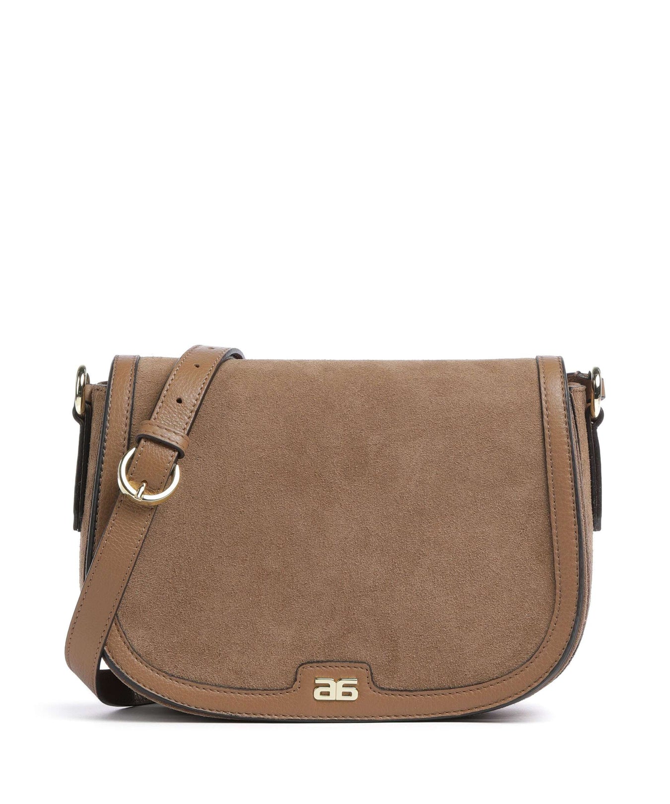 Abro Suede Rosalia Crossbody bag camel
