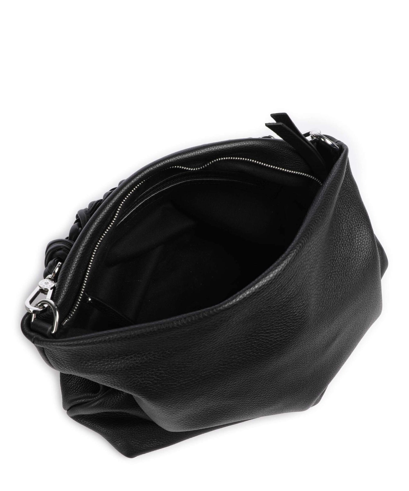 Abro Dalia Soley Hobo bag black/nickel