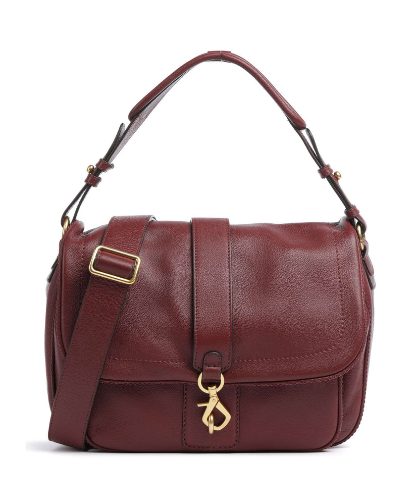 Abro Dalia Star Saddle Hobo bag bordeaux