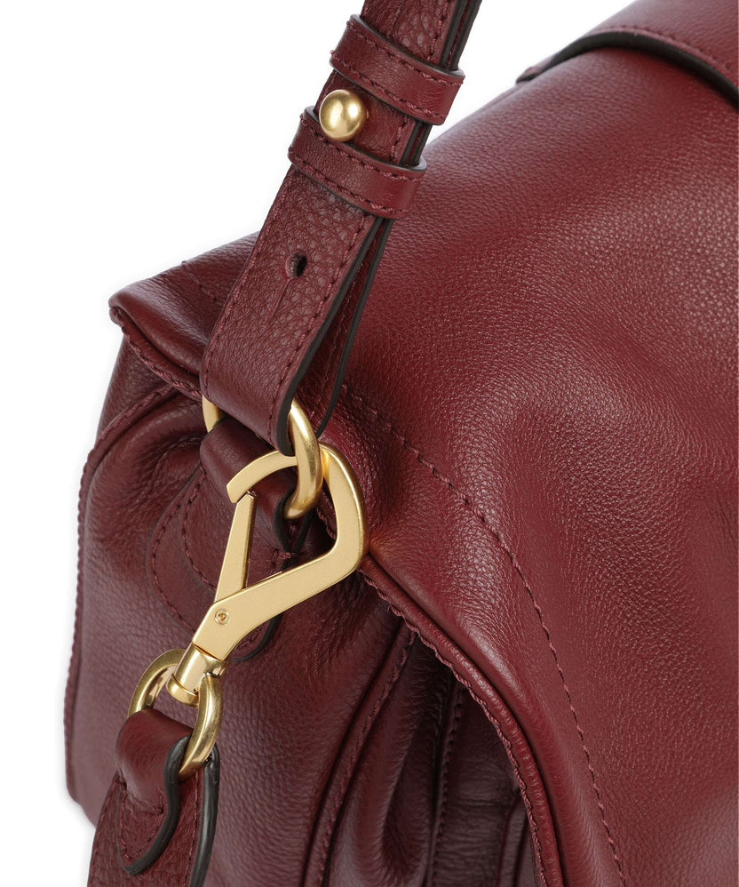 Abro Dalia Star Saddle Hobo bag bordeaux