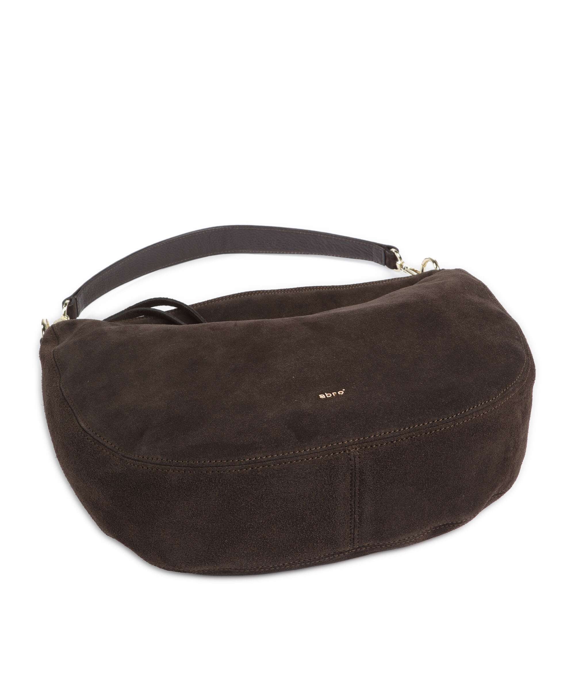 Abro Suede Mina Hobo bag brown