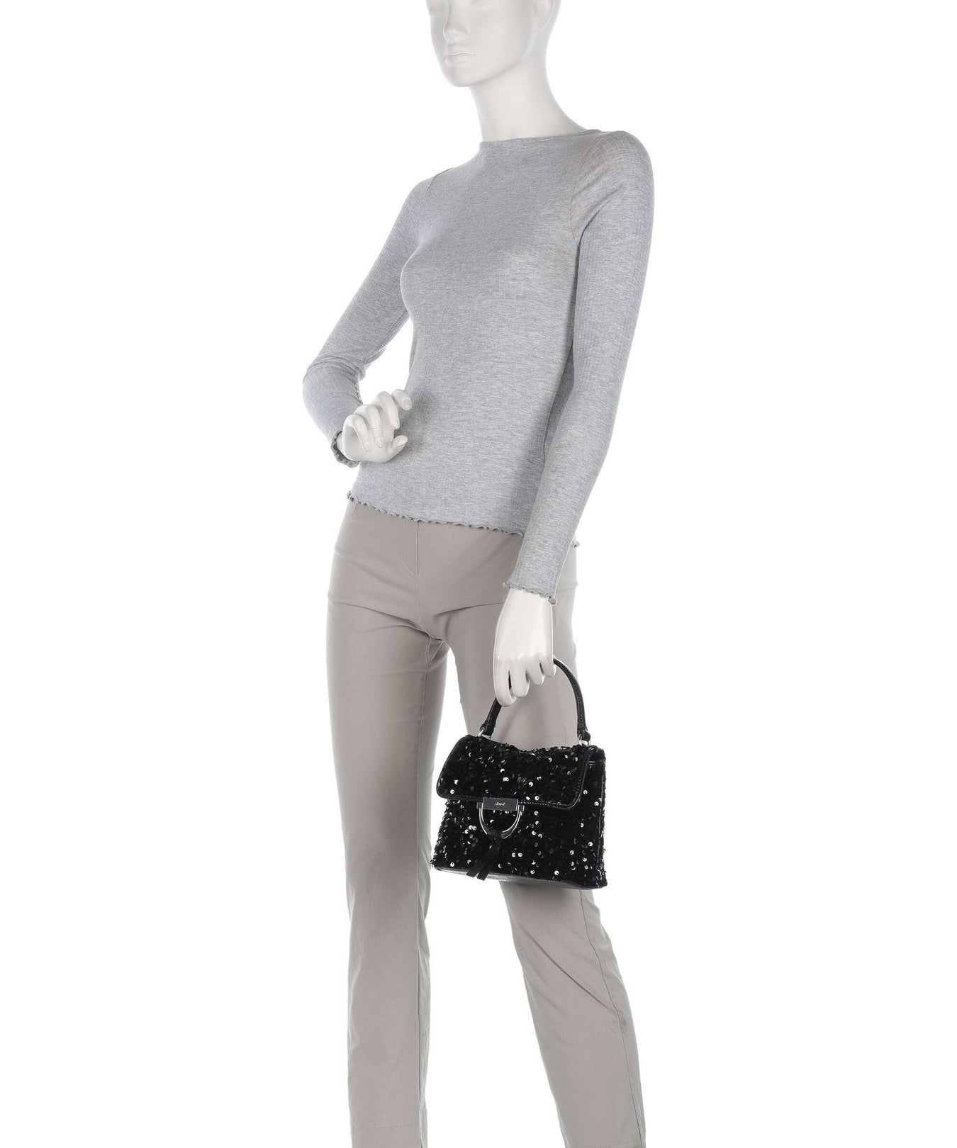 Abro Sequins Temi Handbag black/nickel