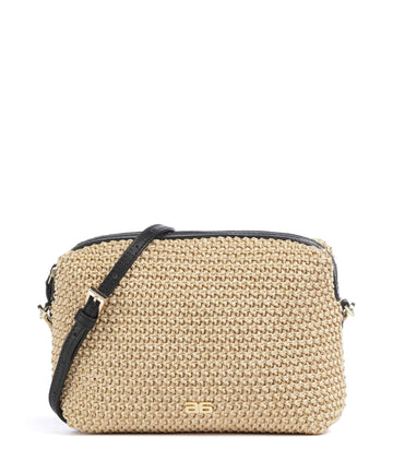 Abro Maglia Raffia Kaia Kabelka přes rameno natural/black