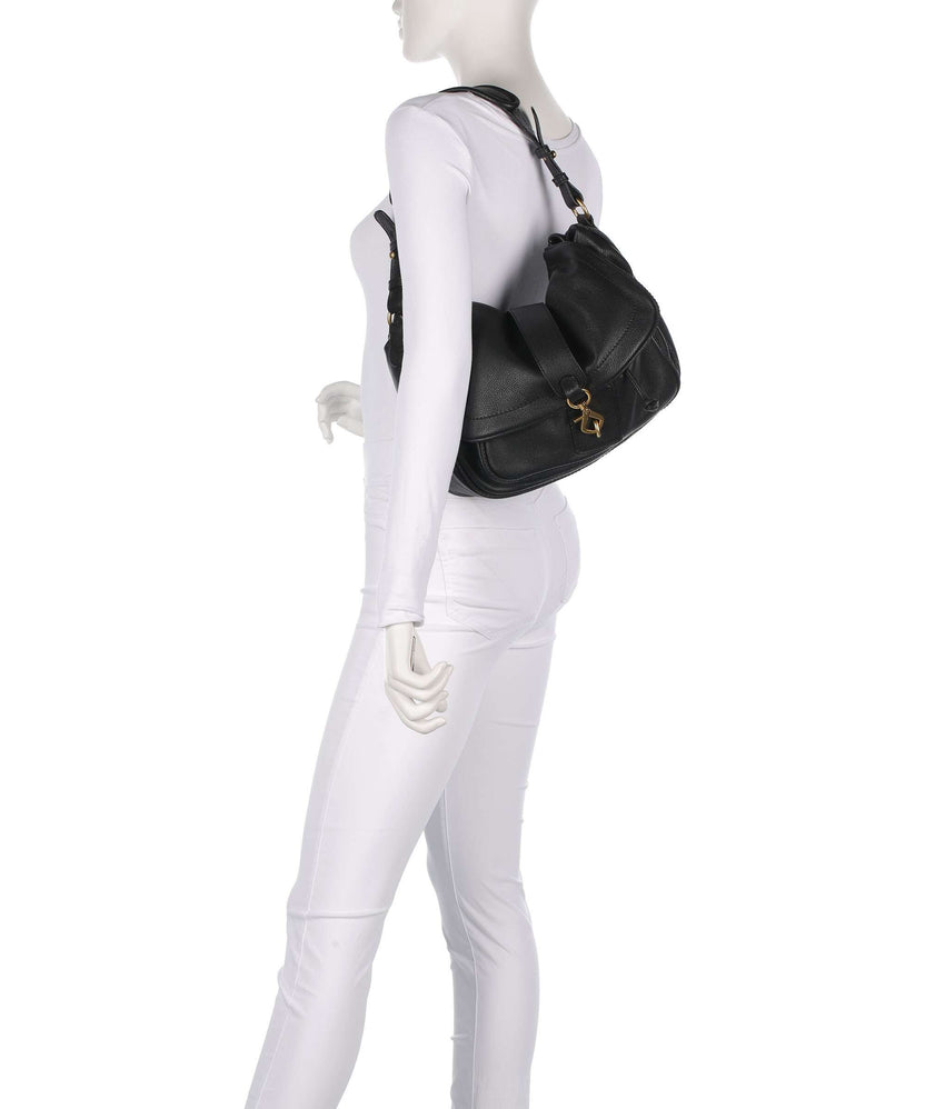 Abro Dalia Star Saddle Hobo bag black/gold