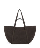 Abro Suede Cosmo Large Tote bag dark brown