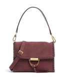 Abro Suede Temi Stitch Taška přes rameno bordeaux