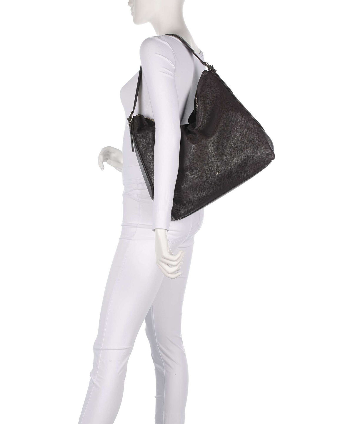 Abro Agave Carina Hobo bag dark brown