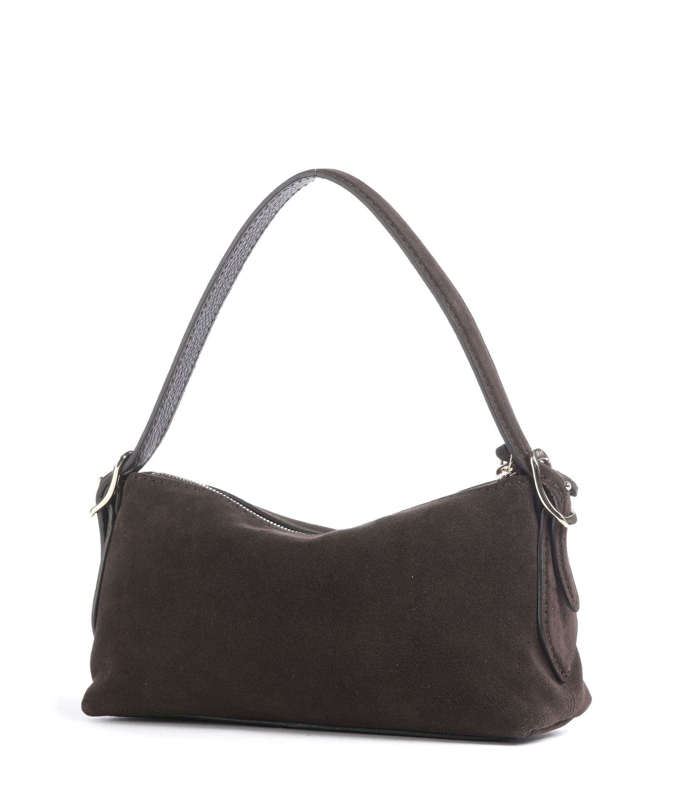 Abro Suede Carina Shoulder bag dark brown