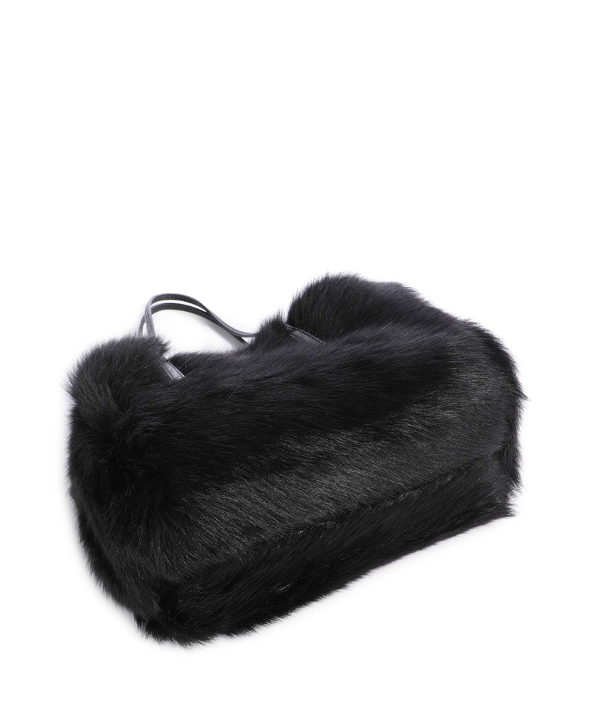 Abro Shearling Noelle Handbag black/nickel